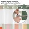 Americanflat 72x75 Hookless Shower Curtain - Abstract Pink Green Orange Shower Curtain with Sheer Panel, Snap-In Liner, and Grommets - 100% Polyester